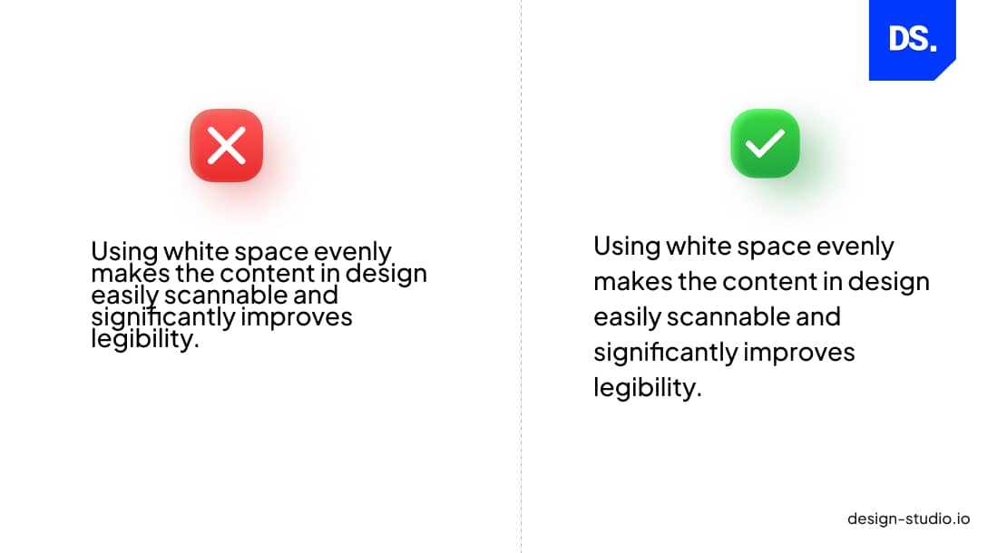 Whitespace in typography.