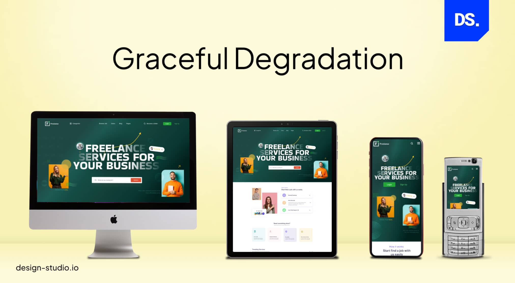Graceful degradation in mobile-first webdesign.