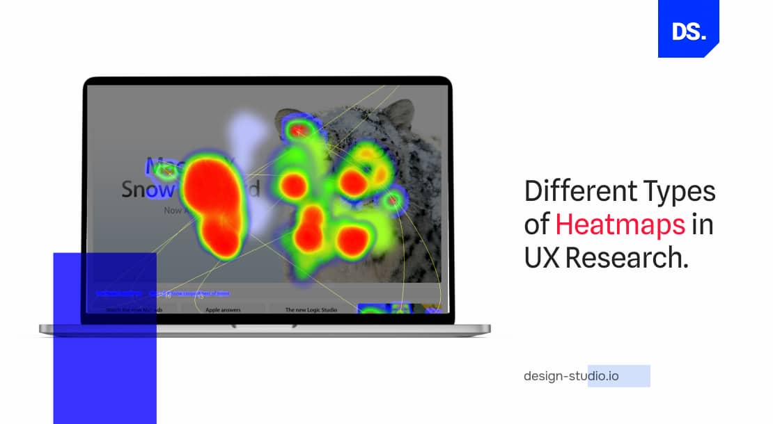 Different types of heatmaps in UX research.