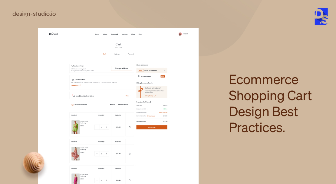 Ecommerce Shopping Cart Design Best Practices