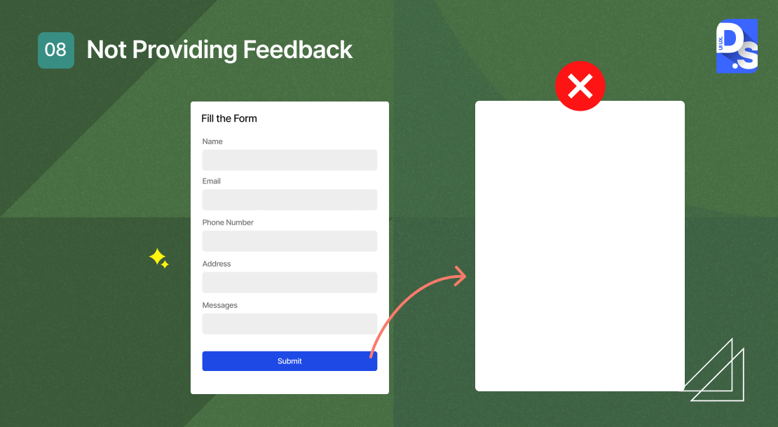 Not Providing Feedback