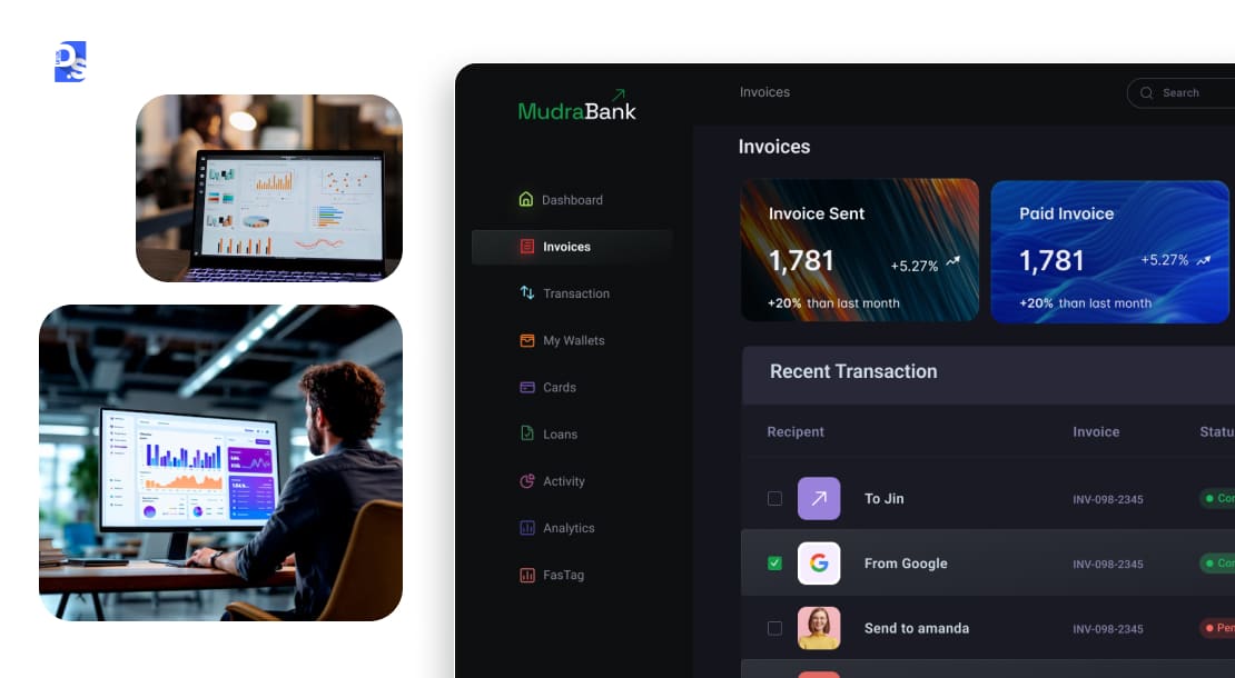 SaaS Dashboard Data Visualization